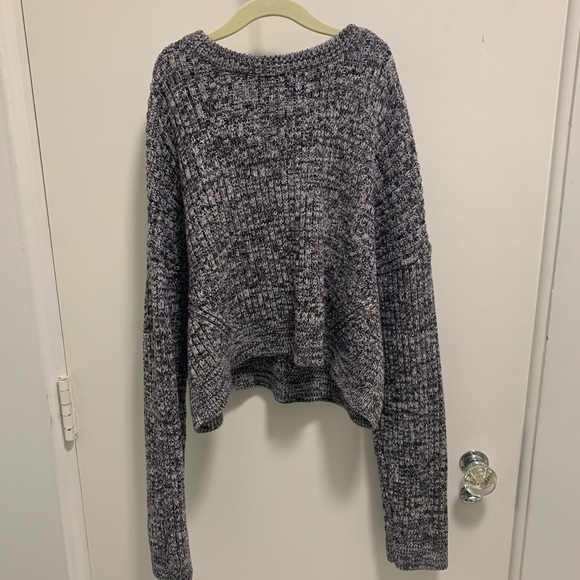 Cropped Knit Sweater - Picture 1 of 2